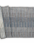 Taito laudeliina 46x150cm Laudeliinat Lapuan Kankurit pellava-sininen-ruskea