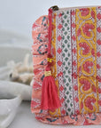 Toilettilaukku - Green, Lemon & Pink Mixed Print Laukut Powell Craft