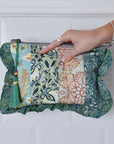 Toilettilaukku - Green Mixed Fabric Print Laukut Powell Craft