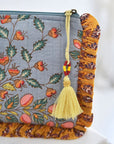 Toilettilaukku - Grey & Coral Quilted Laukut Powell Craft