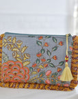 Toilettilaukku - Grey & Coral Quilted Laukut Powell Craft