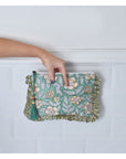 Toilettilaukku - Mint & Mustard Floral & Green Succulent Laukut Powell Craft