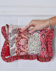 Toilettilaukku - Red & Pink Quilted Laukut Powell Craft