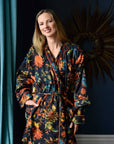 Burnt Orange naisten kimono aamutakki Puuvillavaatteet Powell Craft