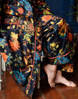 Burnt Orange naisten kimono aamutakki Puuvillavaatteet Powell Craft