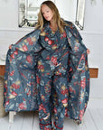 Grey Fruit naisten kimono aamutakki Puuvillavaatteet Powell Craft