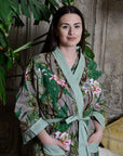 Grey Stargazer Lily aamutakki Puuvillavaatteet Powell Craft