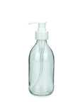 Lasinen pumppupullo 250 ml Pumppupullo Kaurilan Sauna Kirkas