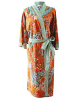 Orange Paisley naisten kimono aamutakki Puuvillavaatteet Powell Craft