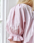 Pink Juliet naisten lyhythihainen yöpaita Puuvillavaatteet Powell Craft