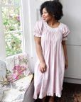 Pink Juliet naisten lyhythihainen yöpaita Puuvillavaatteet Powell Craft