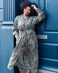 Winter Berry naisten kimono aamutakki Puuvillavaatteet Powell Craft