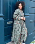 Winter Berry naisten kimono aamutakki Puuvillavaatteet Powell Craft