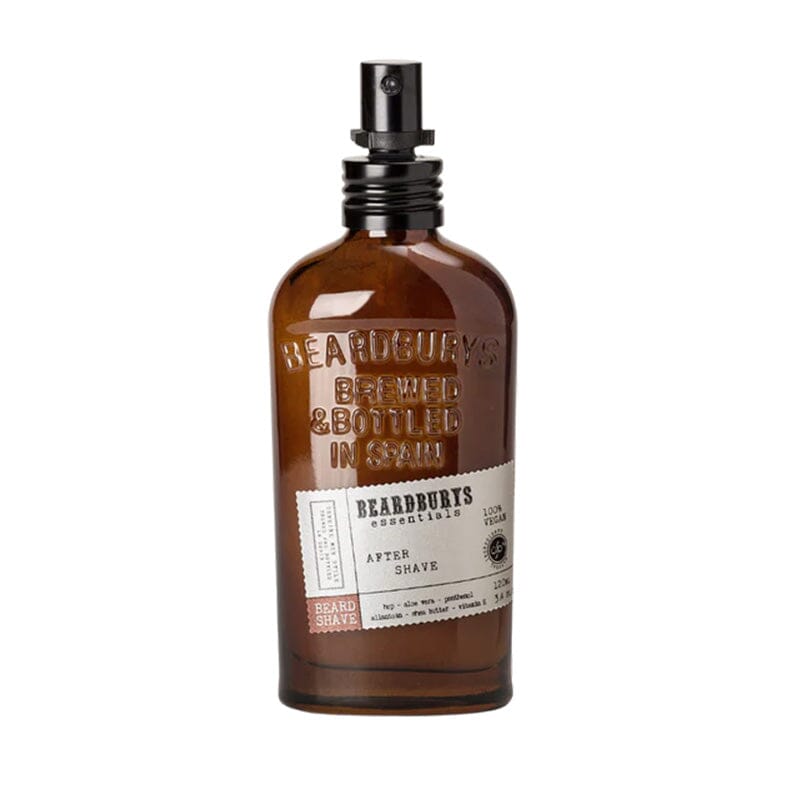 Beardburys After Shave -voide 120 ml ruskealasisessa pumppupullossa. 