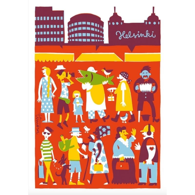 Hakaniementori postikortti Postikortit Kehvola Design 