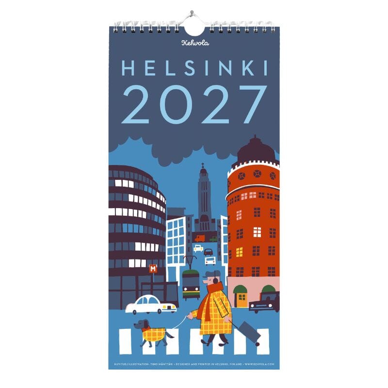 Helsinki 2027 vuosikalenteri Kalenterit Kehvola Design 