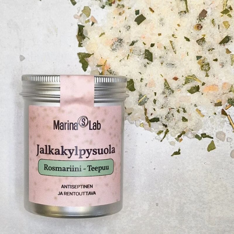 Jalkakylpysuola Rosmariini-Teepuu Jalkakylvyt Marinas Lab 