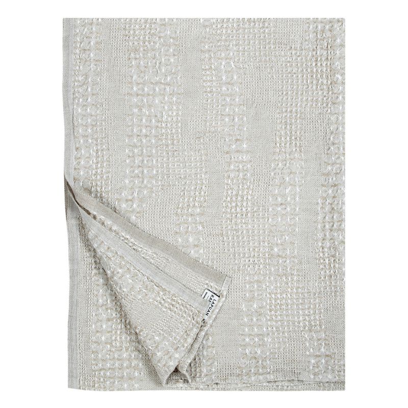 KUOHU-jättipyyhe, 85 x 180 cm Lapuan Kankurit Valko-Pellava 