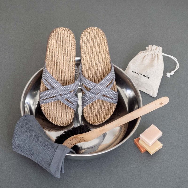 Naisten sandaalit Grey Stripes Sandaalit Shangies 