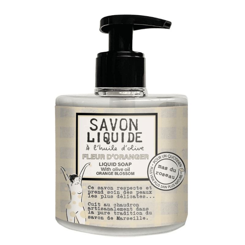 Nestemäinen Marseillesaippua Appelsiininkukka 99% Luomu! Saippuat Mas Du Roseau 300ml 