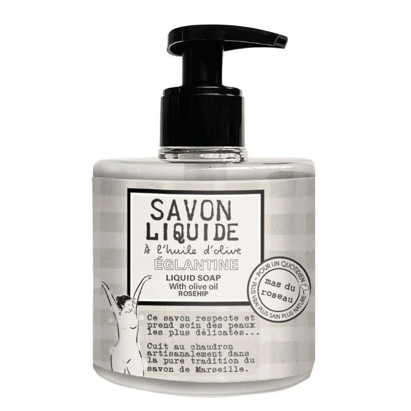 Nestemäinen Marseillesaippua Ruusunmarja 99% Luomu! Saippuat Mas Du Roseau 300ml 