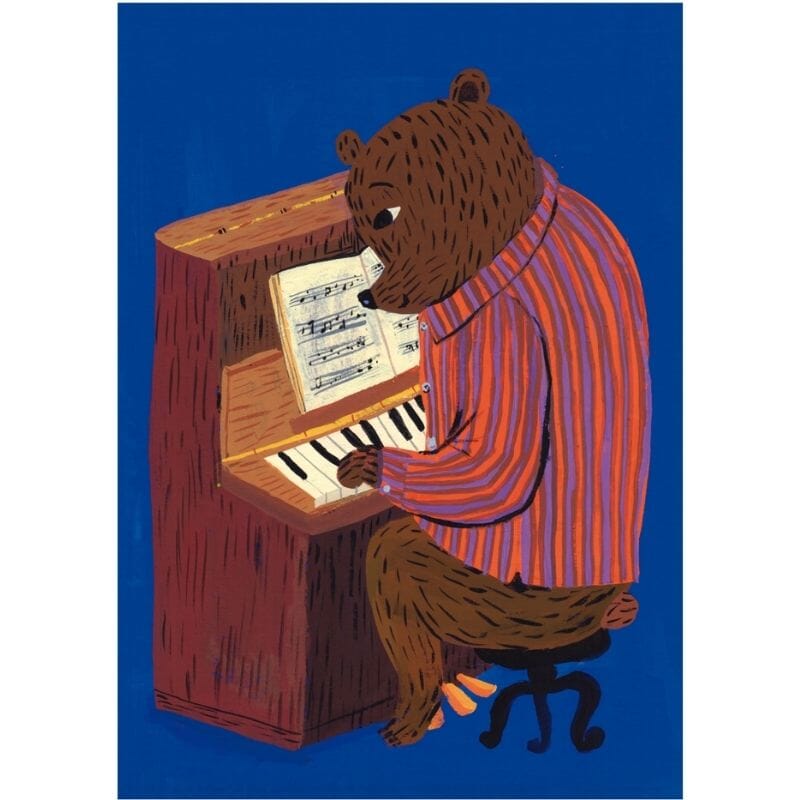 Piano postikortti Postikortit Kehvola Design 