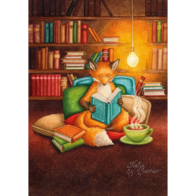 Postikortti - Lämmin lukuhetki Postikortit Katja Saario 