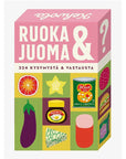 Ruoka ja Juoma -kysymyskortit Pelit Kehvola Design 