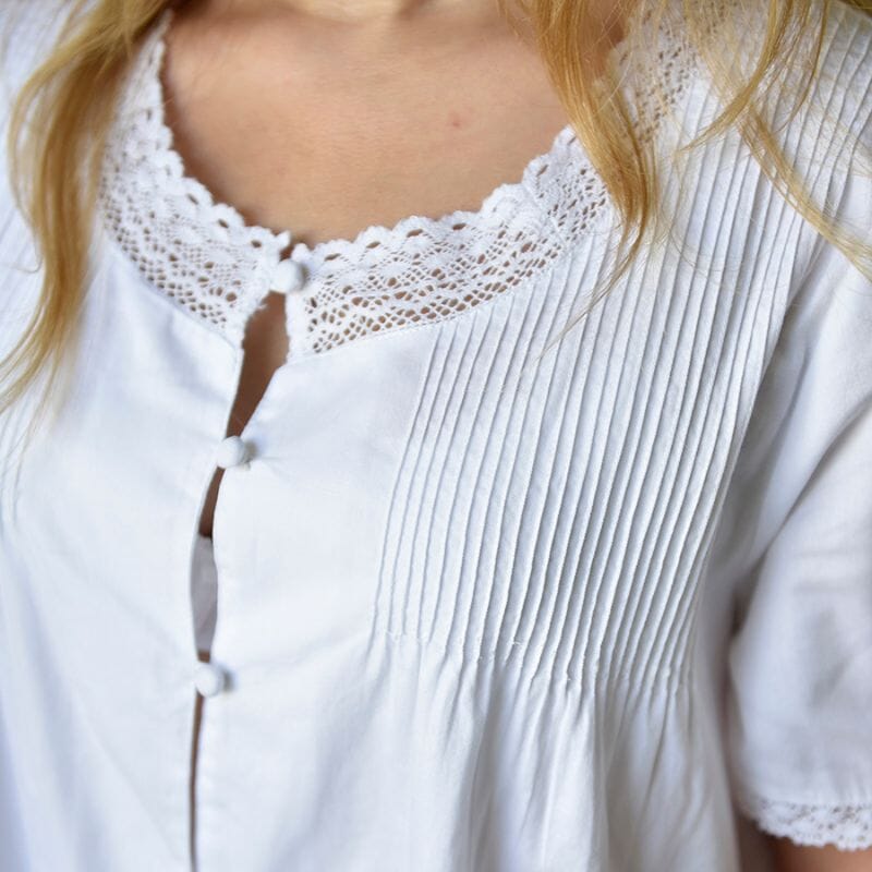 Sadie naisten pyöreäkaulainen yömekko Puuvillavaatteet Powell Craft 