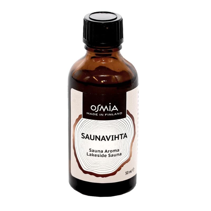 Osmia Saunavihta-löylytuoksu 50 ml ruskeassa lasipullossa.