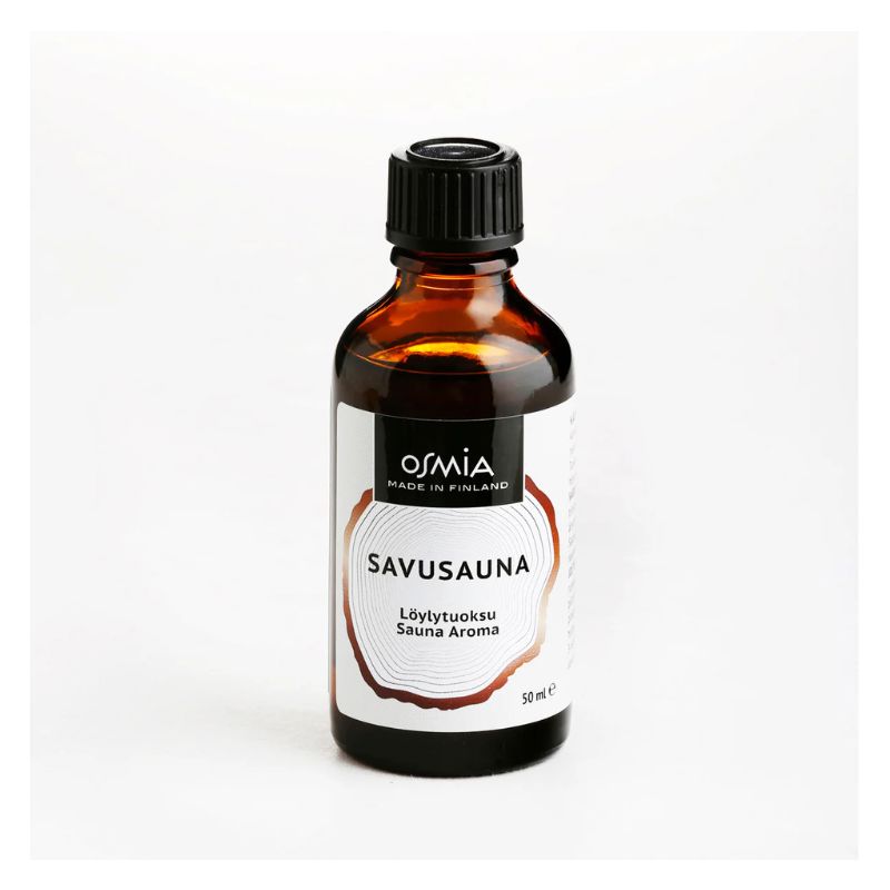 Osmia Savusauna-löylytuoksu 50 ml ruskeassa lasipullossa.