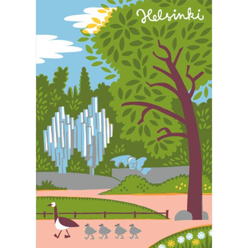 Sibeliuksenpuisto postikortti Postikortit Kehvola Design 