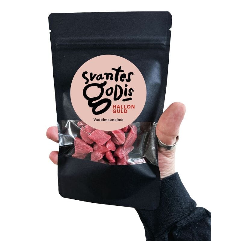 Svantes Godis Hallon Guld käsintehty vadelmaunelma-karkki 100g Makeiset Svantes Godis 