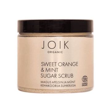 Sweet Orange & Mint Sugar Scrub - Vartalokuorinta 210g Ihonhoitotuotteet JOIK Organic 