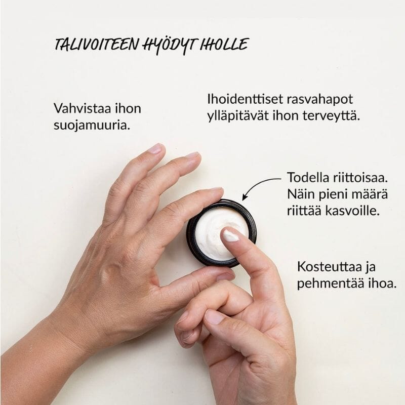 Taivahan Talivoide- Kiinteyttävä ja kosteuttava Ihonhoitotuotteet Kolmecosmetics 