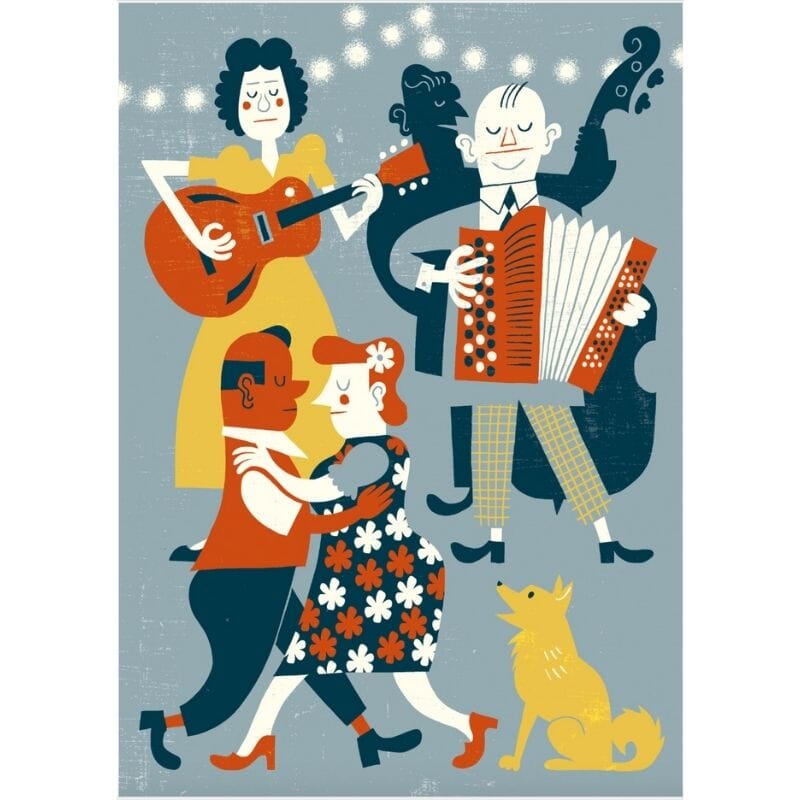 Tango postikortti Postikortit Kehvola Design 