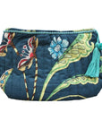 Toilettilaukku - Blue Floral Exotic Bird Laukut Powell Craft 