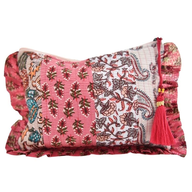 Toilettilaukku - Red &amp; Pink Quilted Laukut Powell Craft 