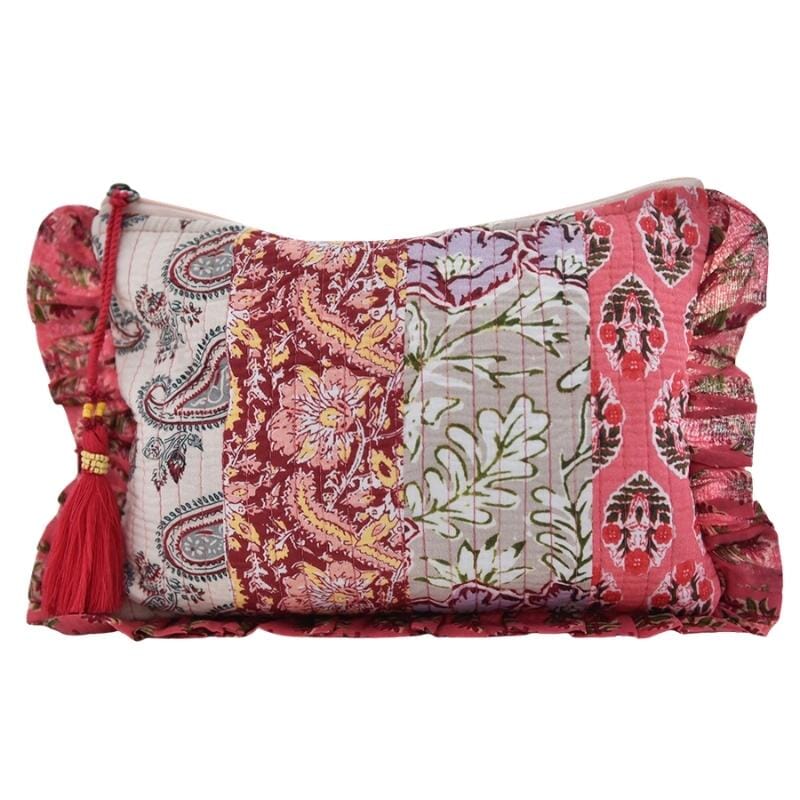 Toilettilaukku - Red &amp; Pink Quilted Laukut Powell Craft 