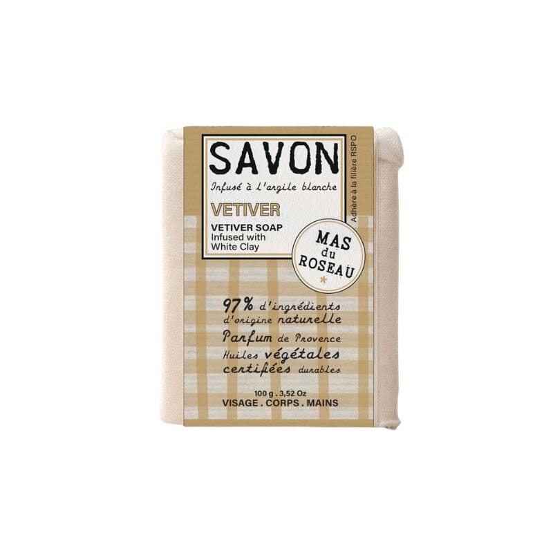 UUTUUS! Tuoksuva palasaippua Vetiver 100g Saippuat Mas Du Roseau 