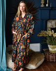 Burnt Orange naisten kimono aamutakki Puuvillavaatteet Powell Craft 