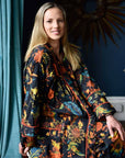 Burnt Orange naisten kimono aamutakki Puuvillavaatteet Powell Craft 
