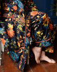 Burnt Orange naisten kimono aamutakki Puuvillavaatteet Powell Craft 