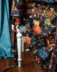 Burnt Orange naisten kimono aamutakki Puuvillavaatteet Powell Craft 