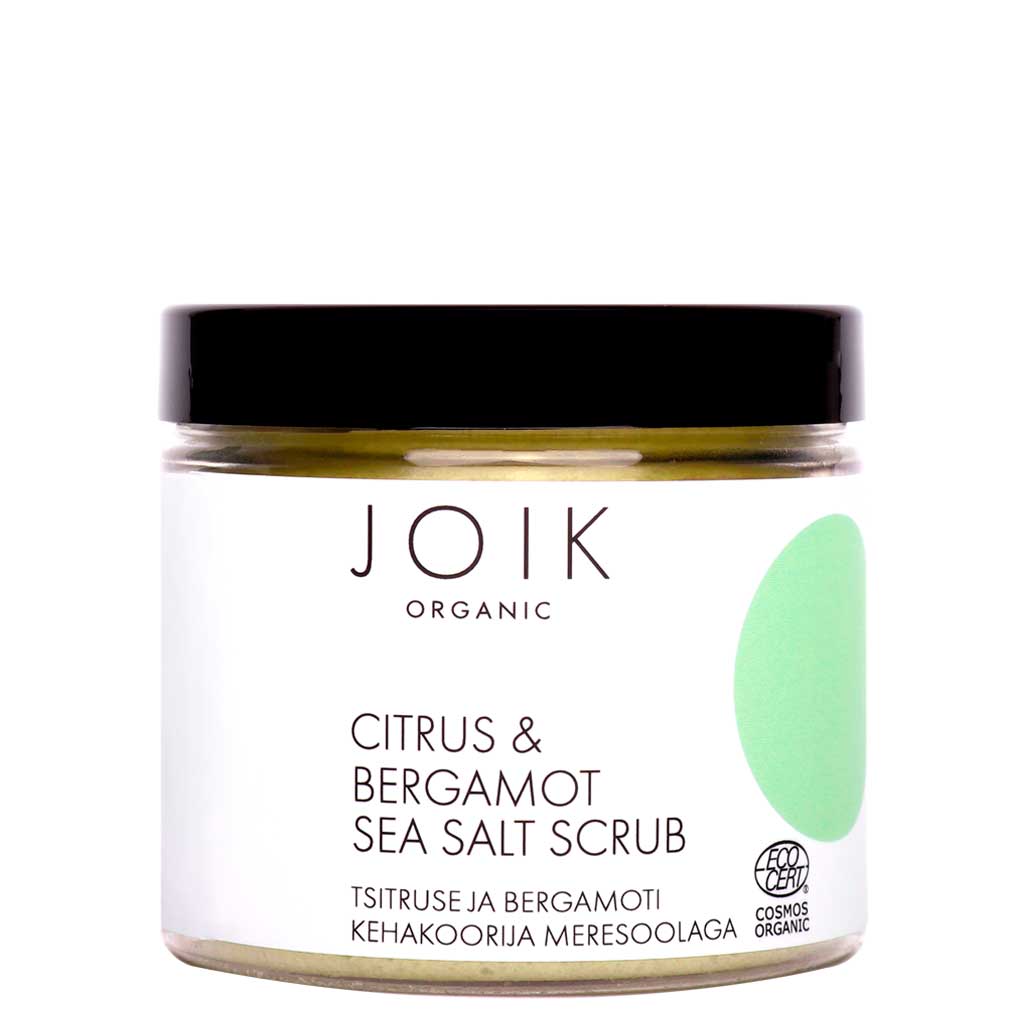 Citrus &amp; Bergamot Sea Salt Scrub - Vartalokuorinta 240 gr Ihonhoitotuotteet JOIK Organic 