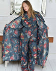 Grey Fruit naisten kimono aamutakki Puuvillavaatteet Powell Craft 