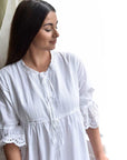 June naisten yöpaita / Mekko Puuvillavaatteet Powell Craft 