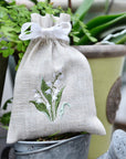 Pellavainen tuoksupussi kielokuvioinnilla - Laventelin tuoksu Accessories Powell Craft 