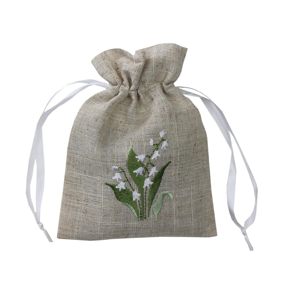 Pellavainen tuoksupussi kielokuvioinnilla - Laventelin tuoksu Accessories Powell Craft 