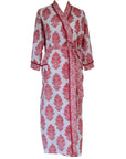 Pink Paisley naisten kimono aamutakki Puuvillavaatteet Powell Craft 